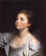 Jean-Baptiste Greuze A Girl oil painting on canvas